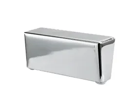 Metallfuß Chrom Block 11cm