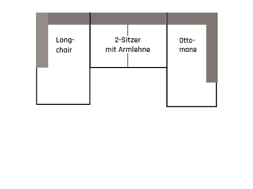 Wohnlandschaft OT LO Small R
