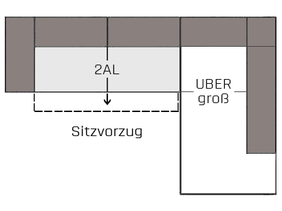 Ecksofa UMgroß R