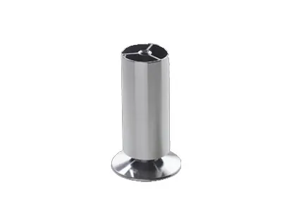 Aluminiumfuß Rund 8cm