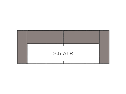 2,5-Sitzer Sofa