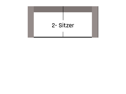2-Sitzer Sofa