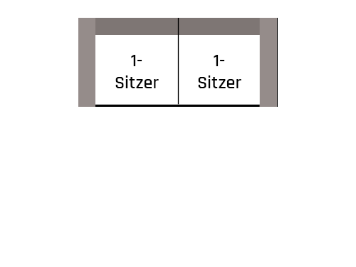 2-Sitzer Sofa