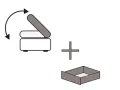 Schubkasten und Anstellhocker aufklappbar im 1,5-Sitzer Kombielement rechts