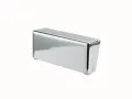Metallfuß eckig hochglanz 8cm