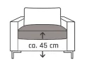 Sitzhöhe 45