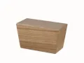 Holzfuß eckig Eiche bianco 8cm