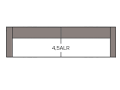 4,5-Sitzer Sofa